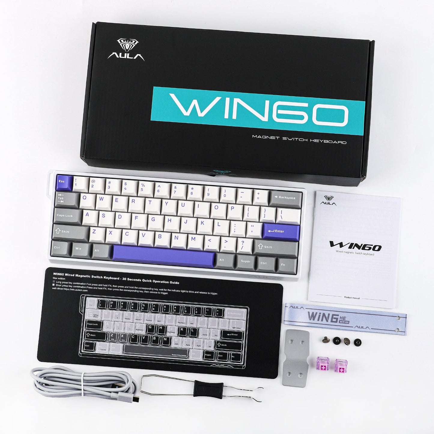 Black gaming keyboard